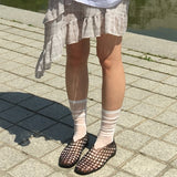 Mallang Jelly Mesh Flat Shoes Summer Sandals 7 Colors