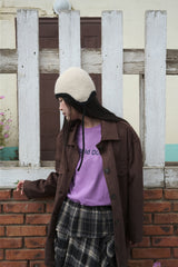 YWD ロゴTシャツ_パープル