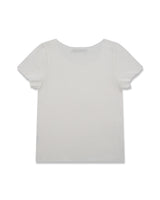 レタスヘム 半袖Tシャツ_ホワイト