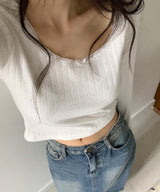 レースリボンTシャツ
