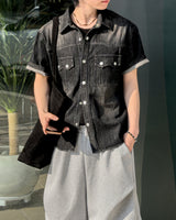 Weron Regular Denim Short Sleeve Shirt