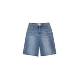 Lua cutting bermuda denim pants