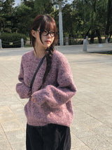Earls Bokashi Round Thick Loose Fit Knit