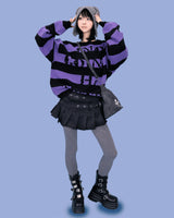 stripe punk box knit (2color)