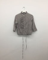 Edinburgh pleated blouse (2color)
