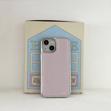 misty lilac epoxy silver bumper case