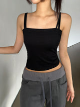 Scanny Square Layered Basic Cami Top 4color