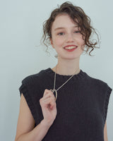 SILK COTTON KNIT VEST