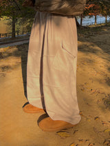 Fleece Wide-Slit Pants (3 Colors)