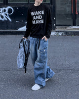 Baren Dart Wide Cargo Jeans