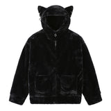 Black Cat Jacket - BLACK