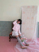 [by LILLOVE] cherry blossom tweed jacket