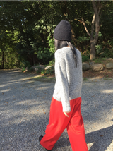 リッカーバンディングワイドスウェットパンツ（3c）