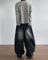Dust Washed Denim Pants