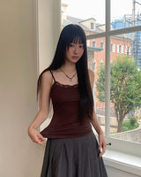 Refue Slim Lace V-neck Sleeveless