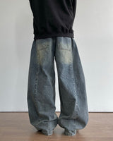 Dart Balloon Denim Pants 3C