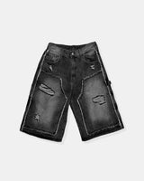 NOX Carpenter Raw-Cut Bermuda Denim