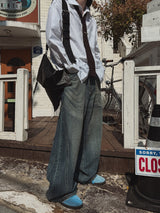 Wayson washing wide denim