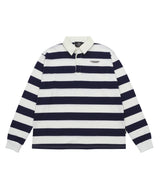 98 STRIPE RUGBY L/S SHIRT NAVY