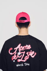 24FW GRAFFITI WORLD TOUR SCRIPT LOGO SHORT SLEEVE T-SHIRT BLACK 