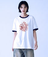 ドローイング ラフ リンガー Tシャツ- 4カラー