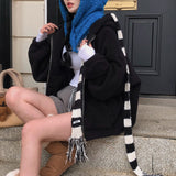 [BELLIDE MADE] Puppy, two-way bore fleece zip-up hoodie