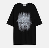 Grunge ナッシングプリンティング半袖Tシャツ