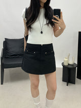 Shannon Cap Sleeveless Ribbed Short Sleeve Knit T-shirt