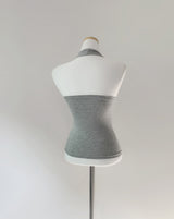 Sidia strap halter top (light gray)