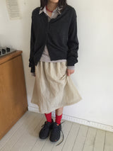 Drizzle midi skirt (2color)