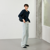 Glow Light Blue Wide Jean - YWD1DNWD002