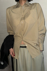 DOUBLE COLLAR SHIRT_BEIGE