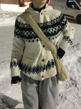 Santa Nordic Knit Hoodie (4c)