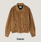 レディ f/w エポレットスエードジャケット