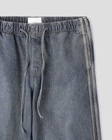 DRASLOW TRACK WIDE DENIM PANTS