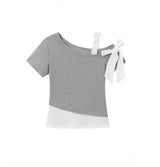 Ariel Ribbon Layered Tee