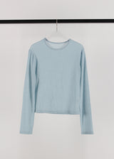 WOOL TENCEL SLEEVE TEE