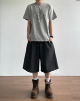 Add Stripe Bermuda Denim Pants