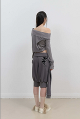Sleeve Pumpkin Pants / Charcoal
