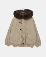 Coron Toggle Balloon Overfit Faux-Fur Hood Zip-Up Padding