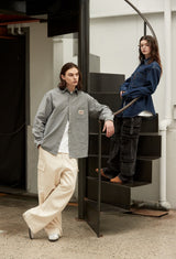 Double Pocket Point Denim Shirt