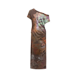 2025 Spring/Summer New Botanical Printed Loose Dresses