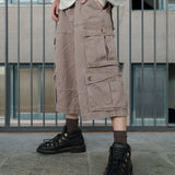Wanderer cargo bermuda pants / Redish brown