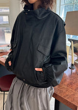 BOMBER LEATHER JACKET