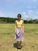 Hayes Bloom Frill Skirt (2color)