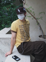Piked Coloring Roll-Up Short Sleeve T-Shirt 5C