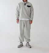 [UNISEX] Coloring fleece half zip-up & jogger pants set