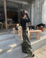 (Unisex) カモピンタックパンツ