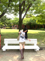 I♥ME レオルーズフィットラブ半袖Tシャツ (ホワイト)