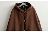 Heel double wool royal boxy pocket hooded coat 